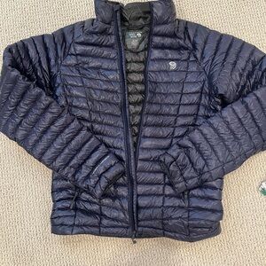 Mountain Hardwear Blue Quilted Puffer Jacket